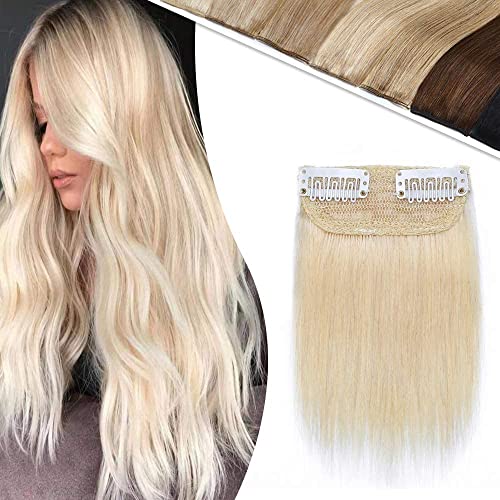 Clip in Mini Human Hair Extensions 5 Inch Short in Wiglet
