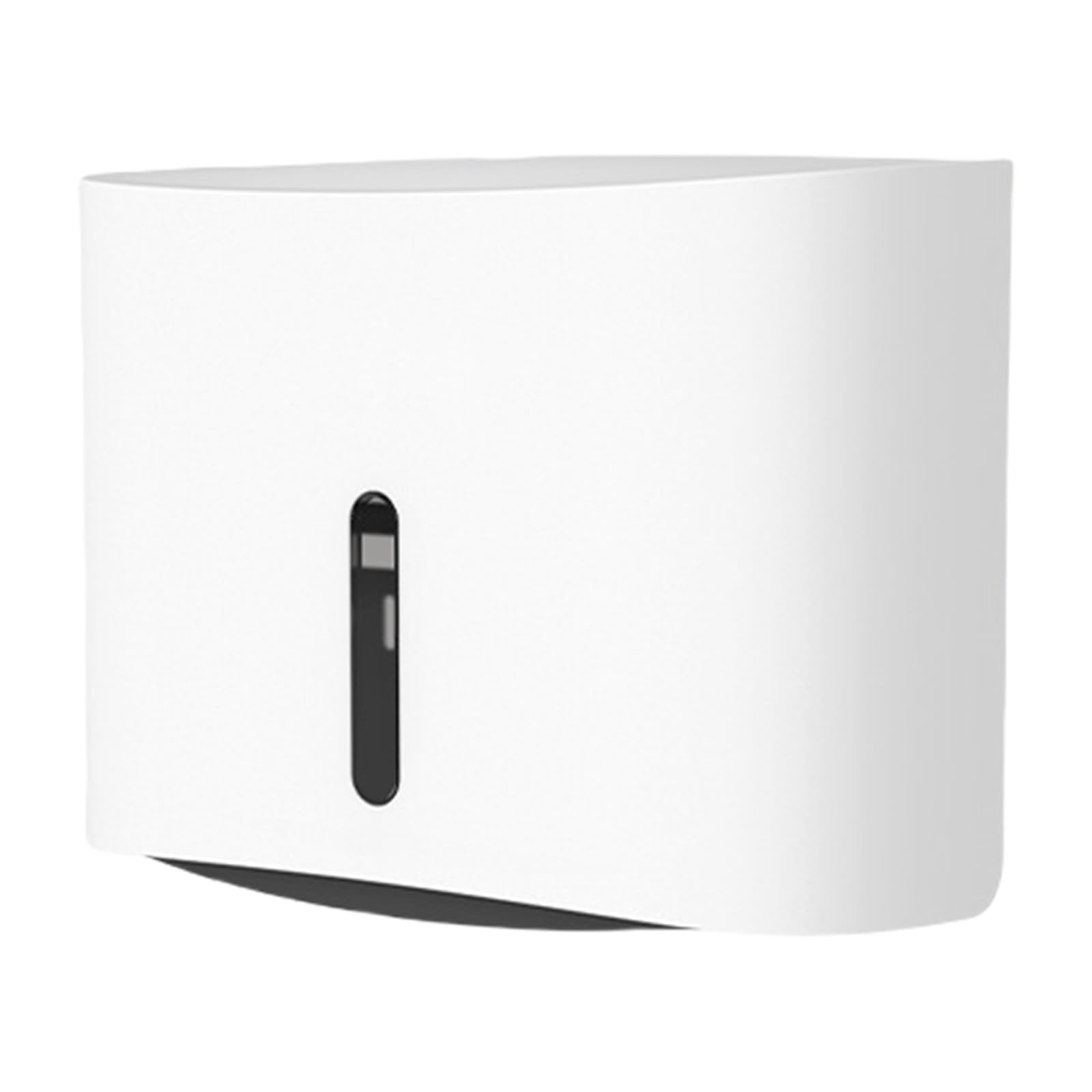 Bathroom Multifold Paper Towel Dispenser Wall Mounted Modern Design Restroom Tissue Holder with Operations Visible Window Towel Holder