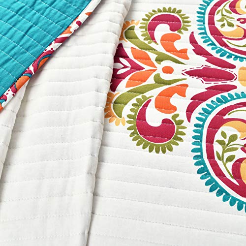 Lush Decor 16T000186 Clara Quilt 3 Piece Reversible Bedding Set thumb #3