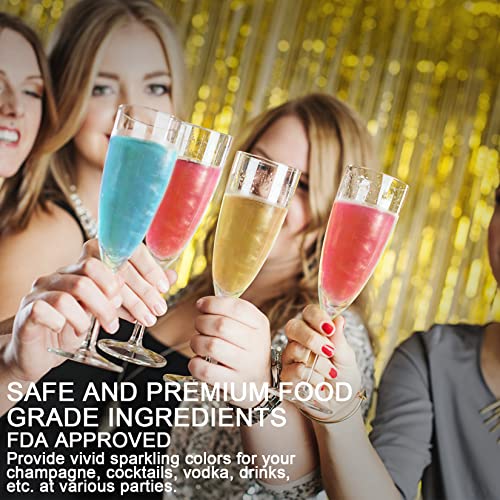 image for Muloen Edible Glitter, 3 Colors 100% Edible Glitter for Drinks, Cake D