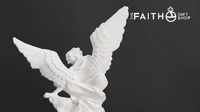 Estatua Resina San Miguel Arcángel 12" Hecha a Mano miniatura 6