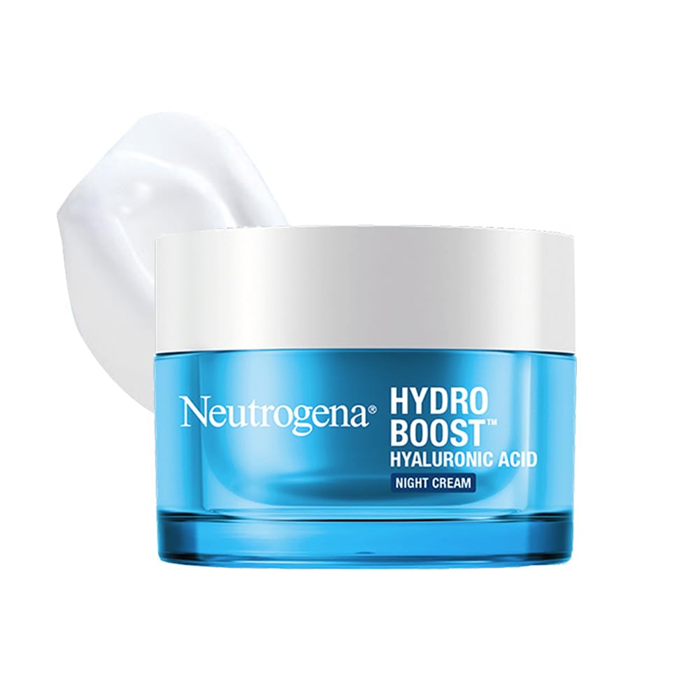 Hydro Boost Hyaluronic Acid Night Cream | Enriched with Amino Acids, Electrolytes | 72-Hour Deep Hydration | All Skin Types | For Men & Women 50g