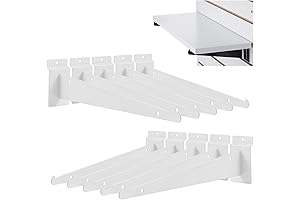 6" Slatwall Bracket for Shelves, 10 Pack Heavy Duty Brackets