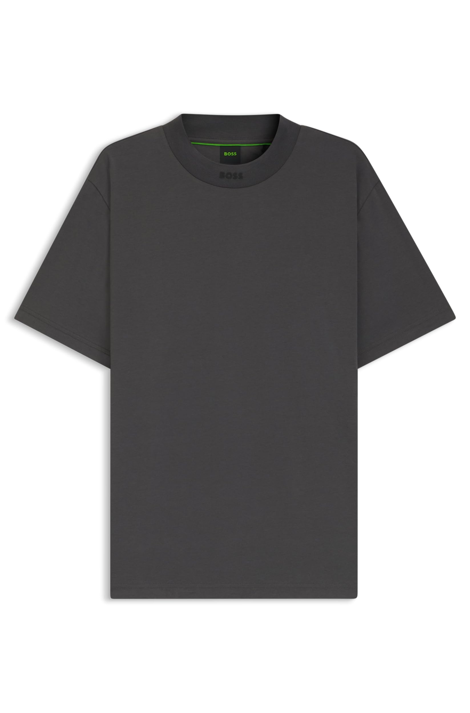 BOSS Zone Men's T-Shirt with Collar, 027dark Grey, XL