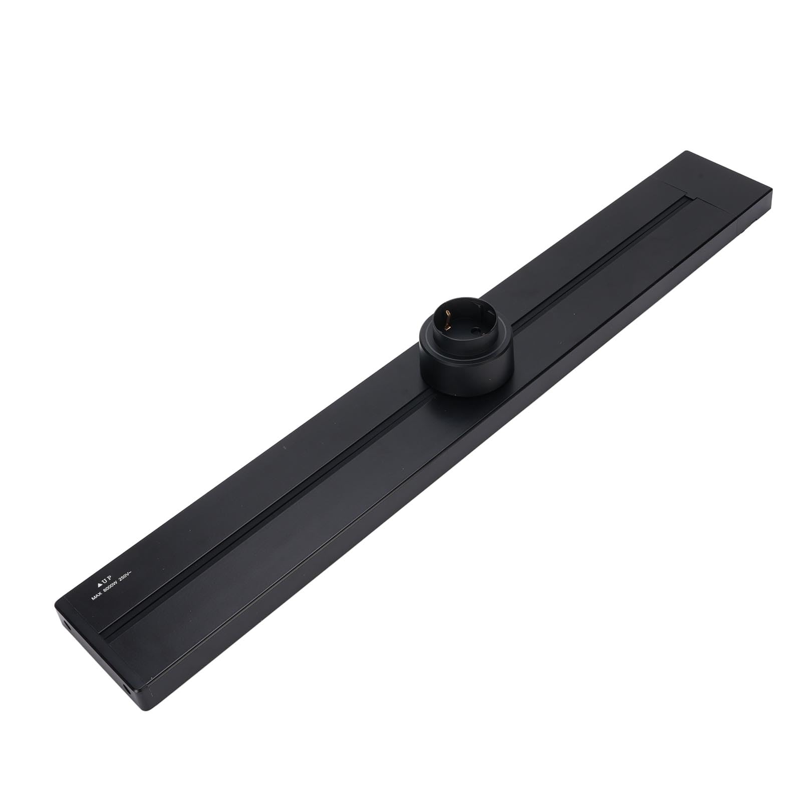 FTVOGUE Regleta de Enchufes de Pared con Riel de 600 Mm, 32 A, 8000 W, Deslizante, con Protección IP20 contra el Agua e Indicador LED para Cocina, Sala de (Adaptadores de Enchufe 3xEU AC250V 16A)