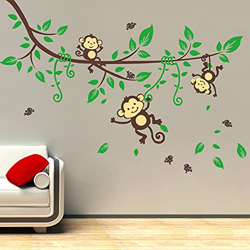 Techgifti� Funny Monkey Wall Sticker for Decorative Wall Sticker for Living Room, Bed Room, Kide Room (B09HN2R7KF) Amazon Price History, Amazon Price Tracker