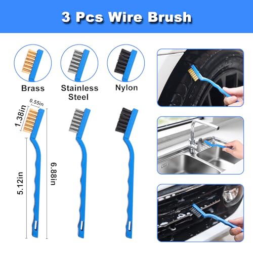 Nikcosmk CDB-18 Car Detailing Kit, 18Pcs Car Detailing Brush Set thumb #4