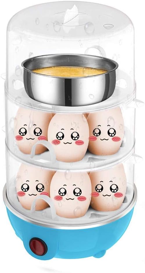 Electric Egg Cooker, Multifunctional Ttriple-Layer Electric Eggs Boiler Cooker Steamer Chinese Plug 220V, Egg Steamer, Egg Cooker