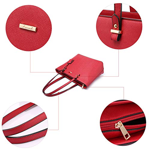 Image of LOVEVOOK Purse for Women Fashion Tote Bag Shoulder Handbags Top Handle Satchel Bags with External Pocket