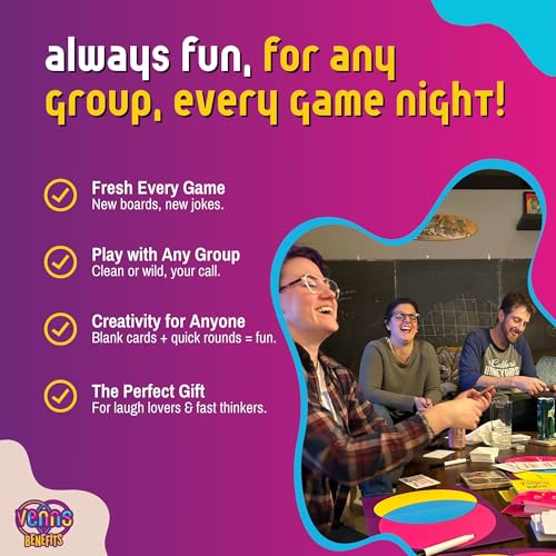 VENNS WITH BENEFITS – Fun Board Game About Venn Diagrams for 3+ Players | Hilarious Party Game Activity for Teens & Adults, Perfect for Friends & Family Game Nights, 3+ Players - Image 6