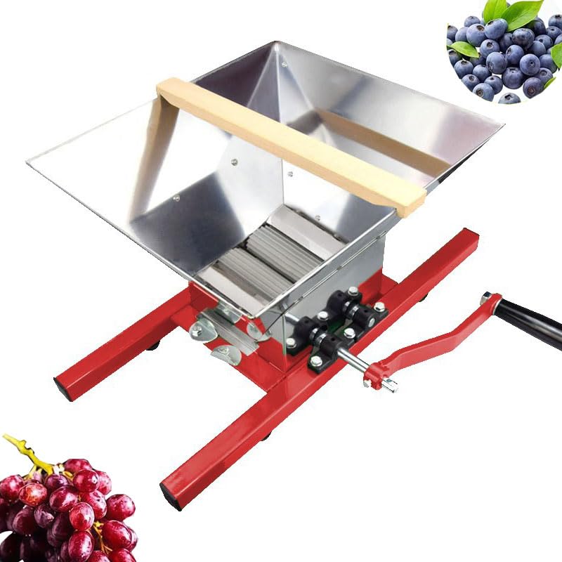 Broyeur de fruits portable en inox 304 avec cuve de 7L pour pressage mécanique facile