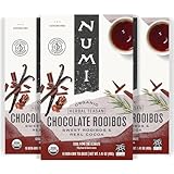 Numi Organic Indulgent Tea, Chocolate Rooibos,  Caffeine Free Herbal Teasan, 12 Count Tea Bags (Pack of 3)