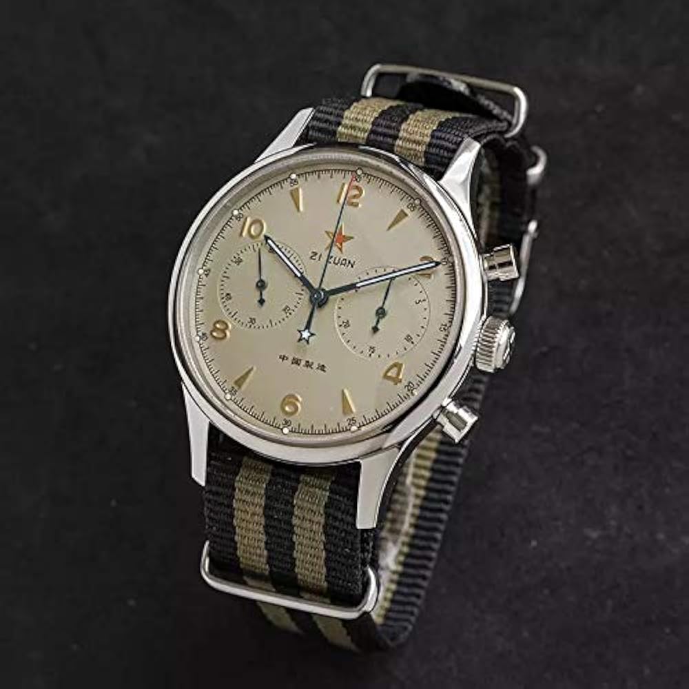 Amazon.com: Sugess Seagull 1963 ST1901 Venus 40mm Chronograph