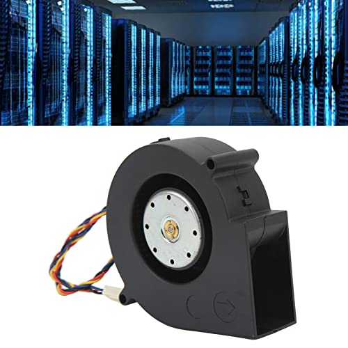 Brushless Cooling Fan, 7000RPM Cooling Blower Fan DC 12V 3.8A Dual Ball Bearing Centrifugal Blower, 97x97x33mm, for Data Centers, Network Routers, Control Cabinets