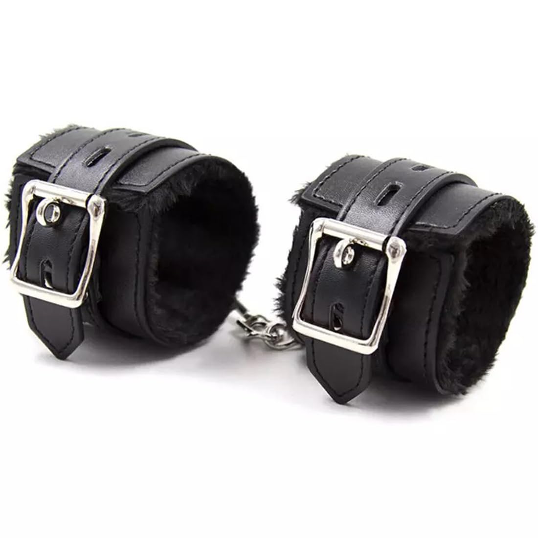 EIHI 1 PCS Esposas para Juegos Sexuales, Cómodas Esposas de Muñeca de Peluche, Pulsera de PU para Juegos de Bondage
