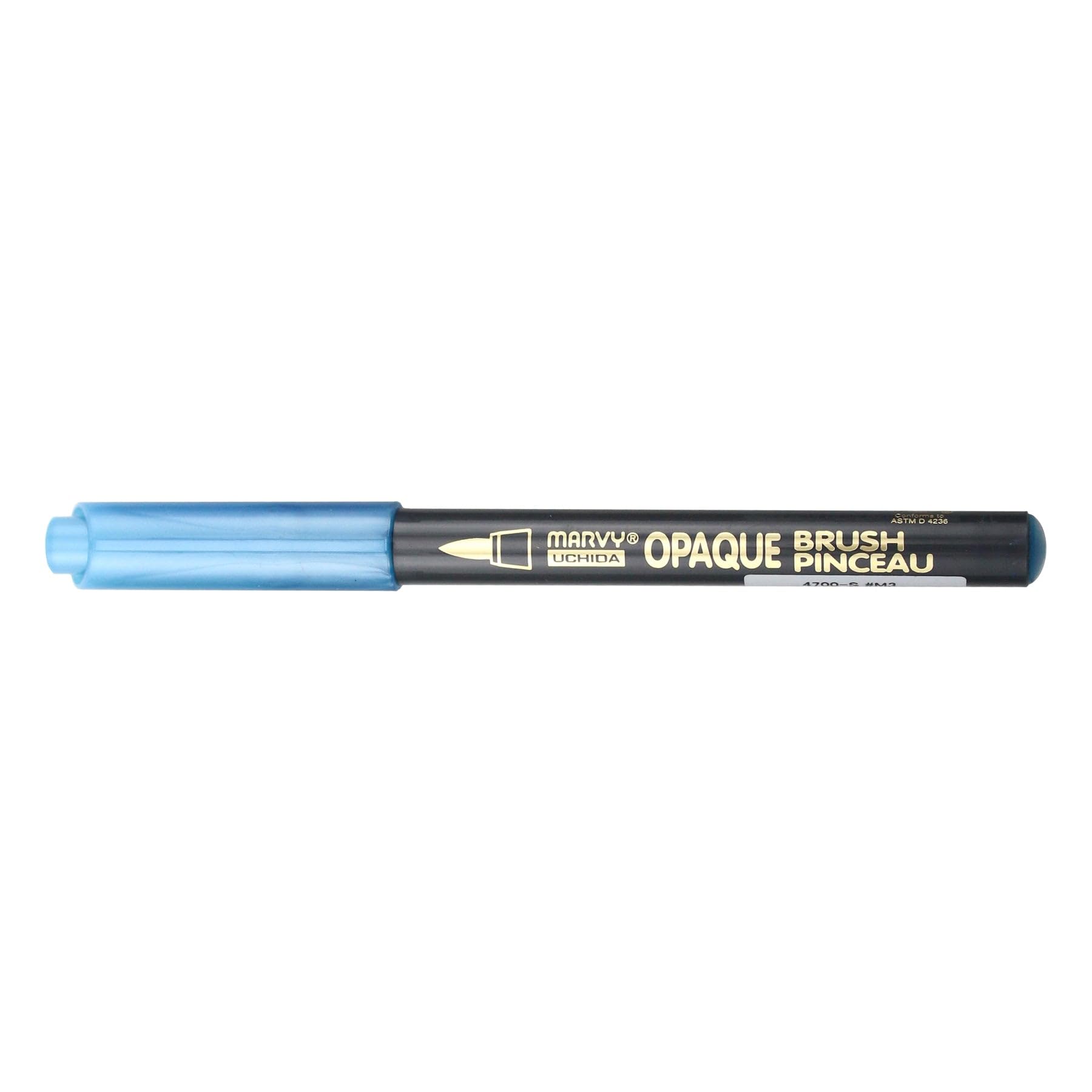 UCHIDA Opaque Brush, Metallic Blue, Office and Art Supplies
