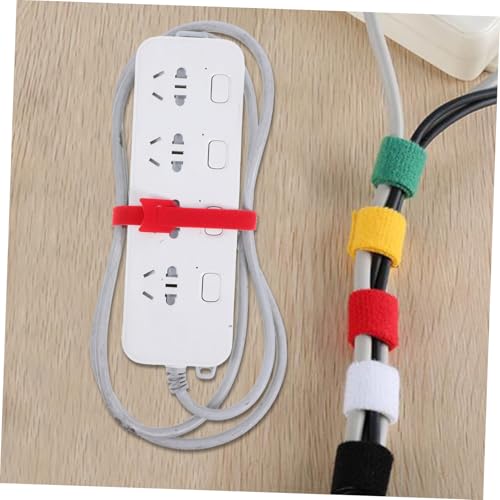 jojofuny 100pcs Fastener Cable Ties Reusable Cord Organizer for Electronics Small Self-adhesive Cable Management Straps for Desk and Charging Cords miniatura 6