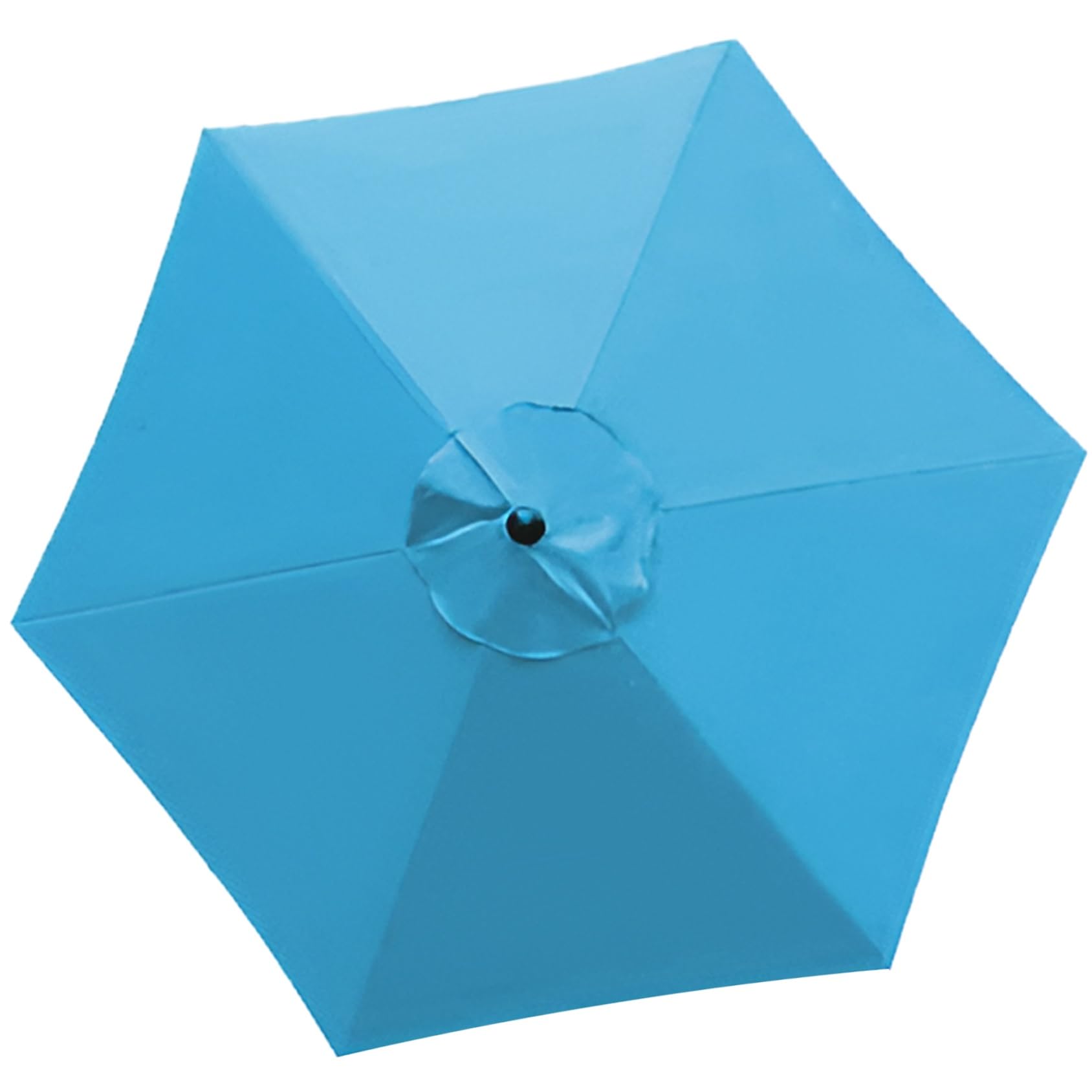 Replacement Parasol Canopy, 200/270/300 CM Market Table Replacement Umbrella Cloth, Umbrella Canopy Replacement 8 Ribs/6 Ribs, Replacement Parasol Fabric Cover(Color:Lake blue,Size:6 ribs-2.7m(8.8ft))