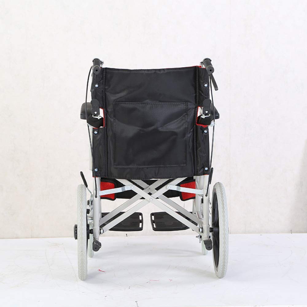 CLoxks Sedia a rotelle,Sedia da Viaggio Puntura Colsion Anziani Disabili Scooter Passeggino Manuale Trasporto Toilette Pieghevole Portatile Ausili per la deambulazione