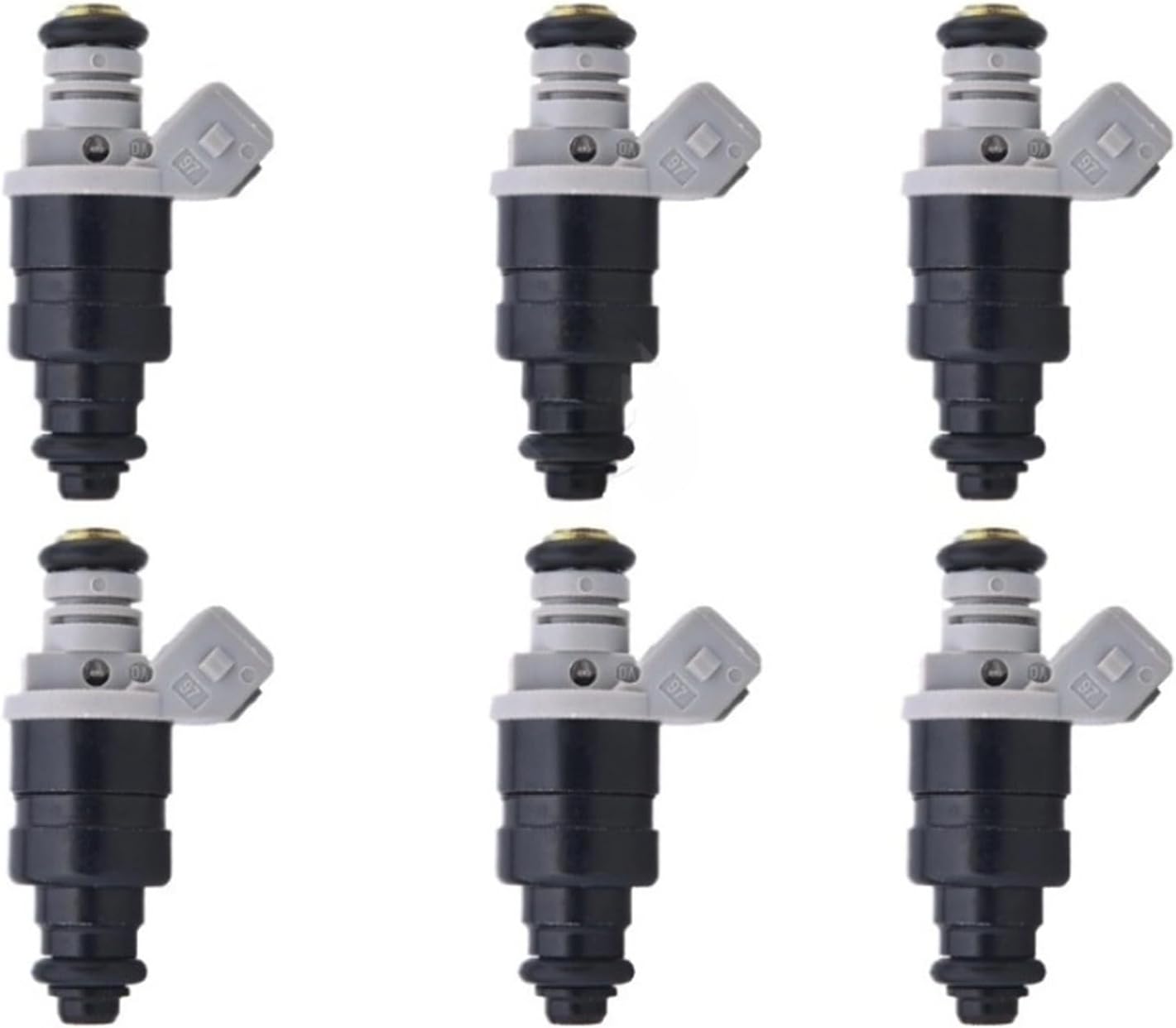 6X Fuel Injector OE 06A906031AS Compatible with VW Beetle Golf Jetta 2.0L Fuel Nozzle Injectors Valve Injection Replacement Car Syste Direct Replacement High Performance Fuel Injection Kitm
