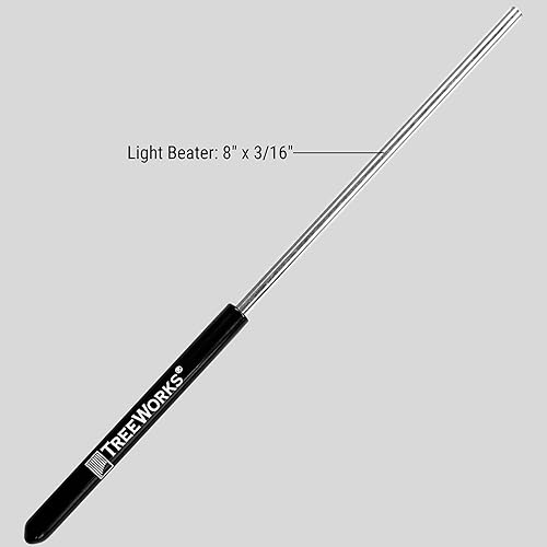 Miniatura 7 de TreeWorks Chimes Instrumento musical de percusión triangular de 6 pulgadas, fabricado en Estados Unidos, con batidorgolpeador y soporte, grado de