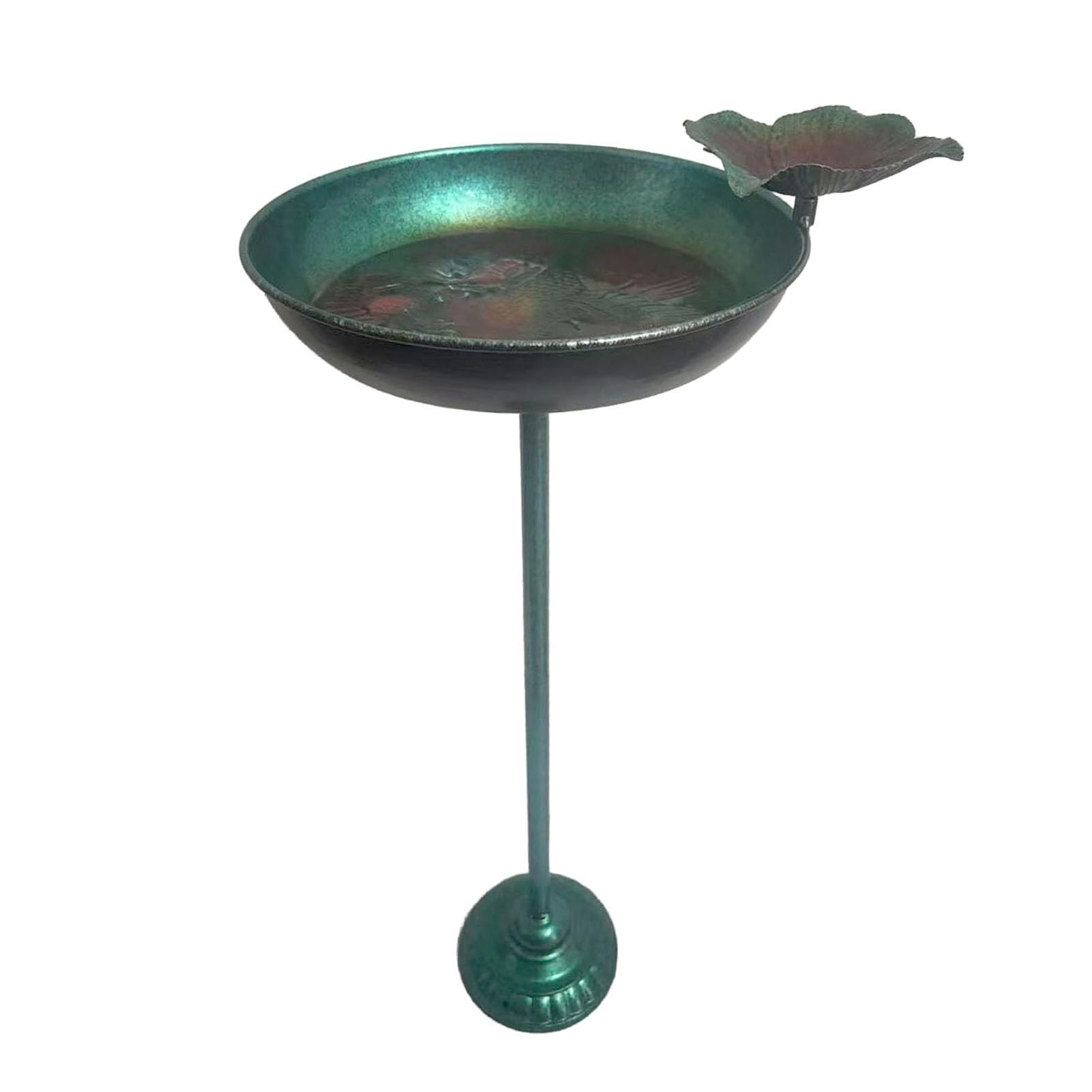 Baignoire et mangeoire en métal avec motif lotus pour décoration de jardin, cour, pelouse