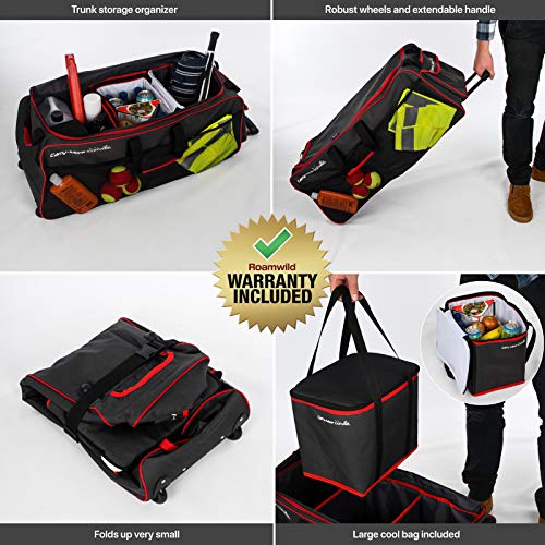 Roamwild Carry-More Heavy Duty Large Equipment Rolling SUV/Camera/Duffel Bag Perfect For Photography SUVs Sales Reps RV and Gym Equipment