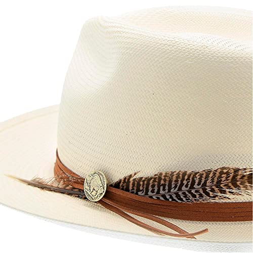 Stetson Hats Womens Tallahassee Shantung 3 Brim 71/4 Ivory #TOP3
