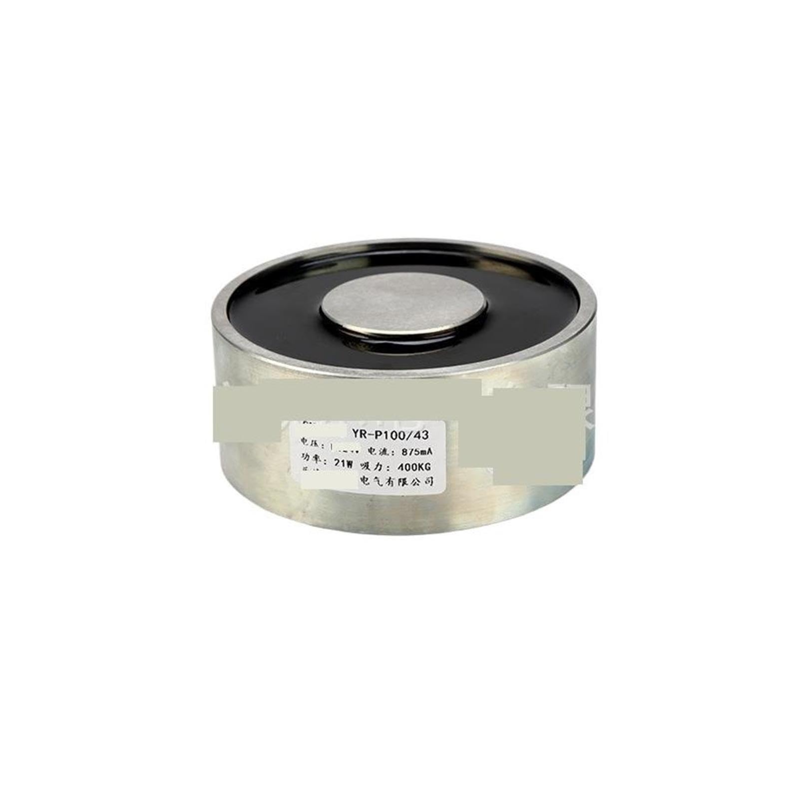 Électroaimant à ventouse YR-P100/43 400KG DC12V/24V(DC12V)