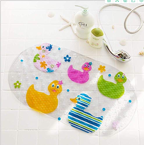 Mayco Bell Accessoires de Salle de Bain Tapis de Baignoire et Douche Tapis pour Enfants antibactérien, sans phtalates, Latex et Lavable en Machine (Canards)