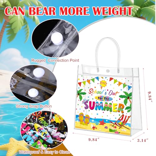 Bolsas de regalo transparentes de PVC Gilprop con asas pack de 12 para eventos 3