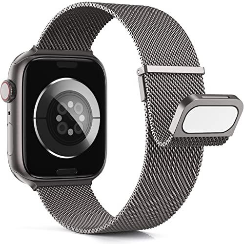 Ya en manzanajugosa.com: Higgs Metal Correas Compatible con Correa Apple Watch 40mm 41mm 38mm 44mm Ultra 3/2/1 49mm 45mm 42mm 46mm,Pulsera Double Magnética Milanais para iWatch Series 1110 9 SE 8 7 6 5 4 3 2 1