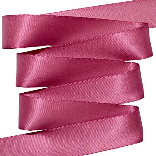 Image of Morex Ribbon 08822 /50-174 Double Face Satin Ribbon, 7 /8 inch x 50 Yd, Victorian Rose