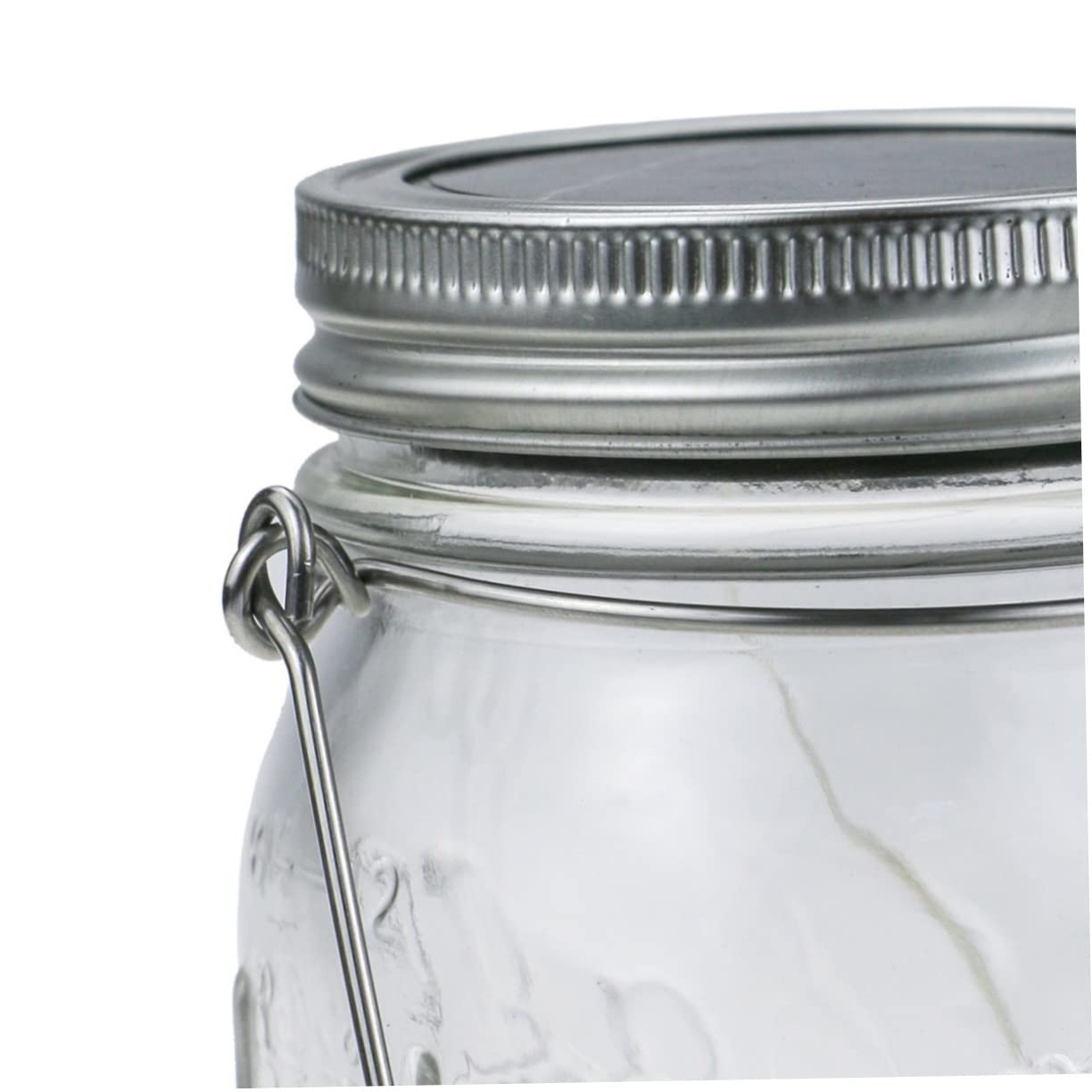 Chris.W Lot De 12 Poignées En Acier Inoxydable Pour Bocaux Mason - Crochet De Suspension Pour Bocaux - Pour Ouverture Normale De 70 Mm