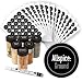 AllSpice 315 Preprinted Water Resistant Round Spice Jar Labels Set 1.5"- Fits Penzeys and AllSpice Jars- 4 styles to choose from (Modern Black)
