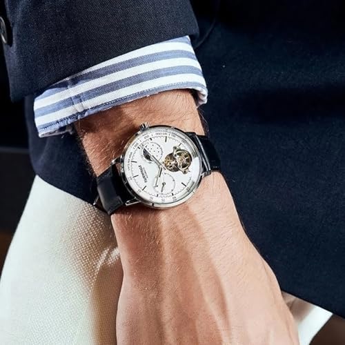 Image of WeCool Fairwhale Automatic Mechanical Watch for Men Luxury Skeleton Analog Men's Watch 50M Waterproof Luminous Unique Cool Wrist Watchs | Best Gift for Males
