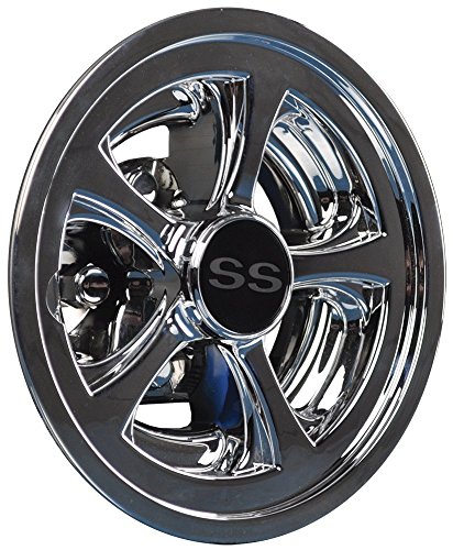 Golf Cart SS Wheel Covers Hub Caps Yamaha Club Car Ez-Go Par Car 8  (Set Of 4)