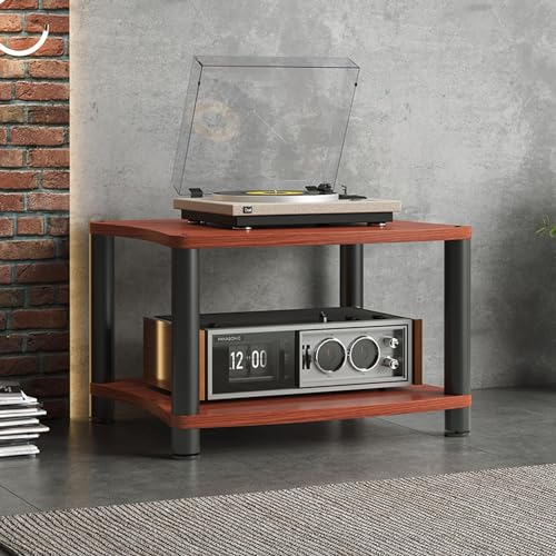 Gabinete para Componentes de Audio de Madera Noble y Acero Reforzado 2
