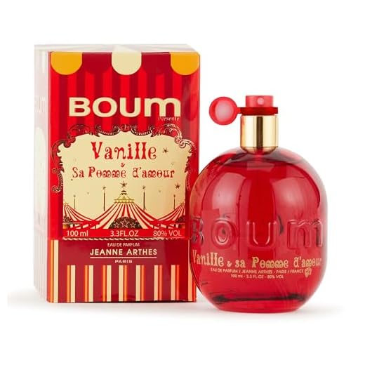JEANNE ARTHES - Parfum Femme Boum Vanille & Sa Pomme d'Amour - Eau de Parfum - Flacon Vaporisateur 100 ml - Fabriqué en France À Grasse (L'emballage Peut Varier)
