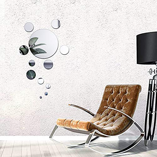 Removable Acrylic Mirror Setting Wall Sticker Decal For Home Living Room Bedroom Decor (Style 9, 48 Pieces) #TOP3