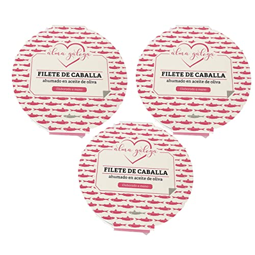 Filete de caballa ahumada en aceite de oliva (PACK 3 UNIDADES)