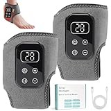 3-in-1 Fußmassagegerät Elektrisch mit Wärme – Kabelloses, Tragbares Fuß- & Knöchelmassagegerät mit 3 Modi & 5 Wärmestufen, Für Zuhause, Büro & Reise (2 pcs) (D)