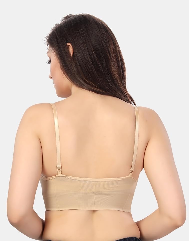 Image of Fabme Women's Seamless, Low Back, Cami-Bra