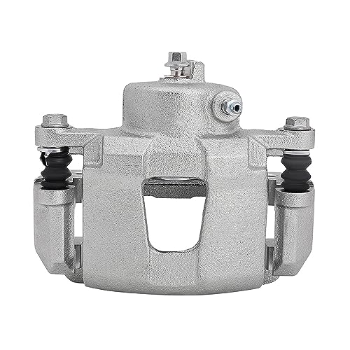 Image of Detroit Axle - 2 Front Brake Calipers for Chevrolet Aveo Optra Spark EV | Pontiac G3 Wave Suzuki Forenza Reno Brake Calipers w /Brackets Replacement