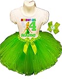 Tinkerbell Birthday Outfit Green Tinkerbell Birthday Shirt Tinkerbell Birthday Party Tinkerbell Tutu Fast Shipping Tinkerbell Personalized Dress 4th Birthday