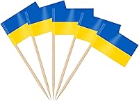 Vista 24 de AhfuLife 200 palillos de dientes con bandera colombiana, palillos de cóctel, mini adornos de bandera colombiana para cupcakes para Copa del Mundo