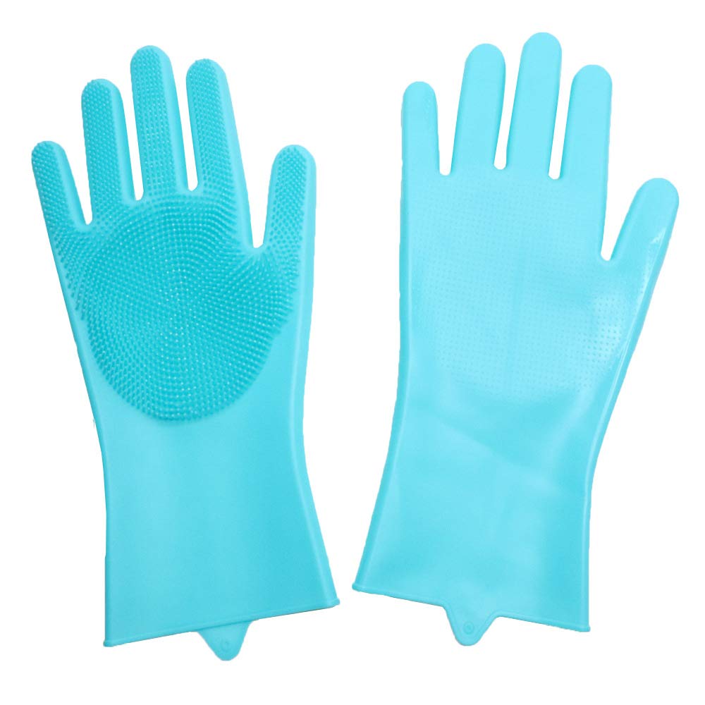 Guanti Per La Pulizia 1 Pair lavastoviglie Guanti for la pulizia del silicone in silicone Magia