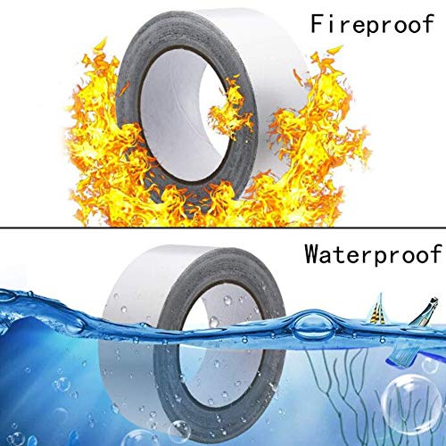 Image of MISSYOUNG Silver Aluminum Foil Tape, 3.9mil Thick 2 Inch x 65 Feet, Adhesive Aluminum Tape for HVAC, Pipe, Air Ducts, Car Sound Deadening, Metal Repair Sealing