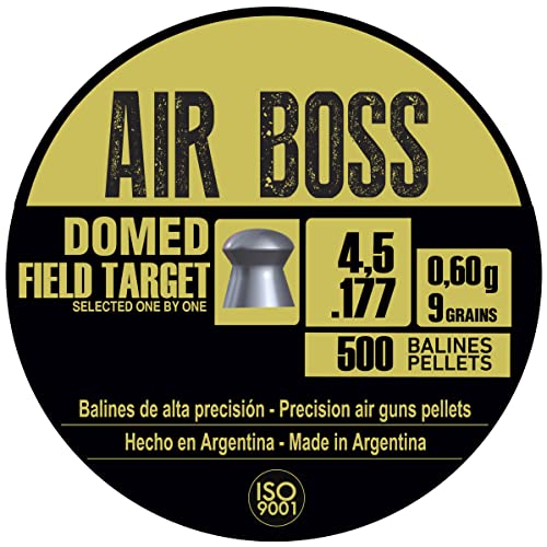 Apolo Domed Field Target Airgun Pellets, 4.49/4.52mm.177 Caliber, E30202 Silver