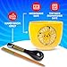 Silver Buffalo Pokemon Pikachu Electric Ceramic Ramen Noodle Rice Bowl with Chopsticks and Spoon, Microwave Safe, 20 Ounces